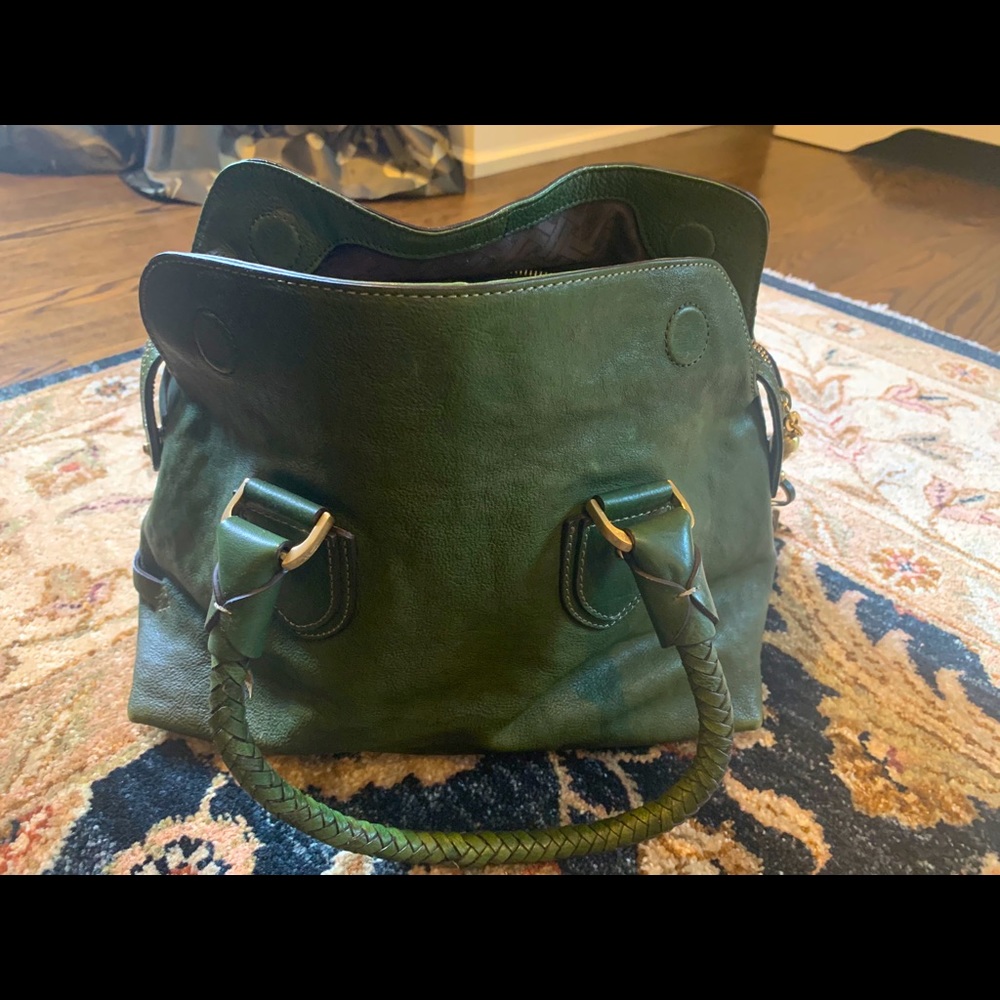 Army green Cole Haan handbag